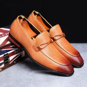 Erkekler Resmi Elbise Ayakkabı Deri Sıradan Sürüş Oxford Loafers için Modaya Sürtünme Retro İş Düğün Ofisi Takım Ayakkabı