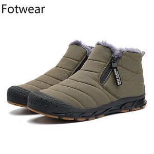 Botas masculinas botas de neve tamanho grande pele quente inverno sapatos longos de pelúcia tornozelo unisex ao ar livre tênis casuais duráveis botas antiderrapantes 231030