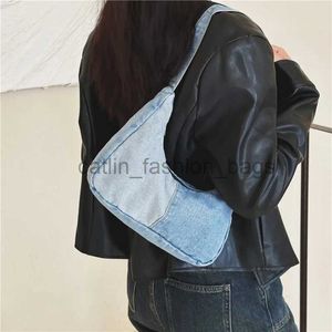 Axelväskor Kvinnors mjuka väska Högkvalitativ denim Bottomsäck Casual Design Bottom Bag Women's Wallet Bagcatlin_fashion_bags