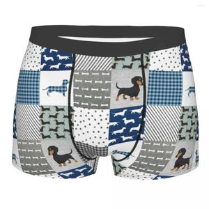 Underpants Sexy Boxer Shorts Panties Men's Dachshund Cute Underwear Dog Pets Polyester For Male Plus Size