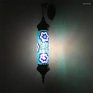 Wall Lamps Turkish Handmade Glass Mediterranean Bohemia Retro Lights Home Decor For Cafe Dinning Room Bar LED Lightings Fixture