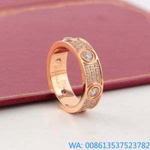 Fashin rings love screw Diamond ring mens zircon rings classic luxury designer jewelry women Titanium316L Stainless Steel Gold Silver Rose Never fade Not allergic