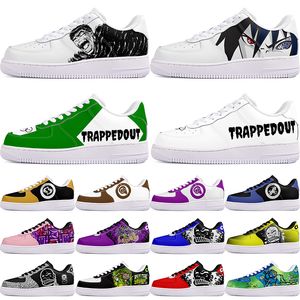 Zapatos de bricolaje invierno hermoso negro otoño para hombre Zapatos de ocio uno para hombres mujeres plataforma zapatillas de deporte casuales Zapatillas de deporte clásicas limpias de dibujos animados graffiti deportes 46631