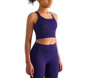 Yback Sports Underwear Women039s Camis Yoga Outfits Regatas Alça de Ombro Ajustável Suporte à Prova de Choque Sutiã de Yoga Correndo Fi9119121