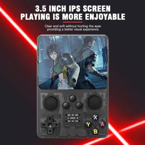 R35S Handheld Game Console Retro Open Source System 3.5-Inch IPS Screen Double Joystick Classic Gaming Emulato Children's Gifts
