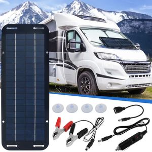 Other Electronics 12V Solar Panel Kit IP65 Waterproof Trickle Charger Portable Powered with 4 Suction Cups High 231030