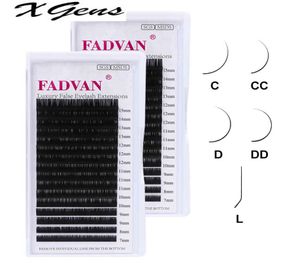 FADVAN Classic 16 linii Faux norek naturalne przedłużenie rzęs CCCDDD Curl Indywidualne makijaż rzęsy rozszerzenia 3599876