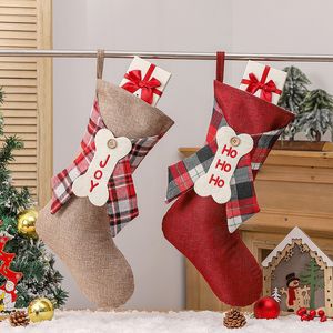 Christmas socks gift bags Christmas decorations Christmas tree decorations Christmas home decorations fireplace scene layout