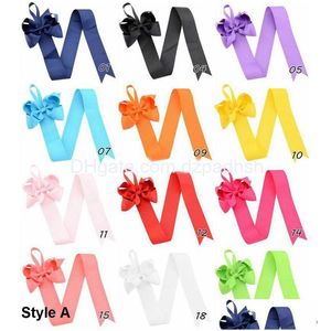 Hair Accessories Brand 20 Colors Clip Organizer Grosgrain Ribbon Bow Holder Storage Bows For 26 Inch Drop Delivery Products Tools Dhebx