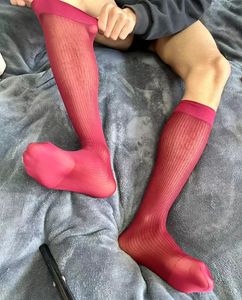 Sexy Socks CLEVER-MENMODE Ultra Thin Stockings Men Sheer Sexy Dress Tube Socks Erotic Formal Wear Business Socks 231030