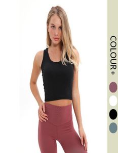 Tank Women Yoga Bra Shirts Sports Vest Yoga Outfits Fitness Sexy Underwear Solid Color Lady Tops with Removable Cups Tanks2267970