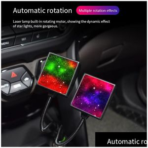 Decorative Lights Usb Star Light Activated 4 Colors And 3 Lighting Effects Romantic Usb-Night Lights Decorations For Home Car Room Par Dh5Xk