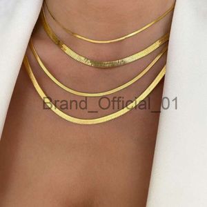 Gorący moda unisex wąż choker stali nierdzewnej Kolor Gold Color Naszyjnik dla kobiet biżuteria x081011 22 33 44
