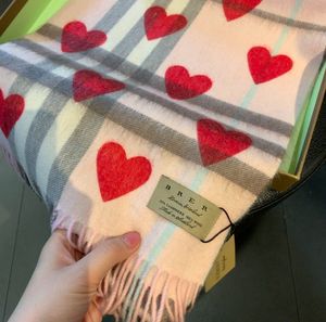 Niedlicher Damen-Familien-Geschenk-Schal, neuer luxuriöser Schal aus 100 % Kaschmir-Stoff, klassisches Design, modische Accessoires, warmer, bequemer Winter-Schal