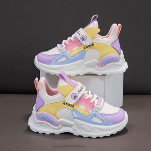 Boots 2023 Kids Sneakers Girls School School Nasual Shoes Outdoor Treasable Running Love Tenis Pink Non Slip Children 231030