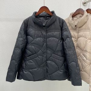 Kadınlar Down Parkas büyük boy 3xl 4xl Kadınlar Sonbahar Kafası Ceketleri Kadın Moda Stand Yasağı Ultra Hafif Beyaz Ördek Down Ceket 231030