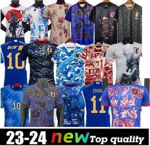 22 23Japan Milli Takım Erkek Futbolu Jerseysyoshida Osako Nagatomo Shibasaki Haraguchi Minamino Kubo Evden Özel Baskı Ünlü Edition Futbol Gömlekleri