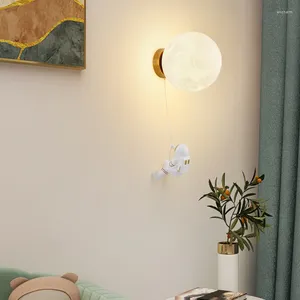 Duvar lambası uzun aplikler ayna yatak odası için lambalar okuma