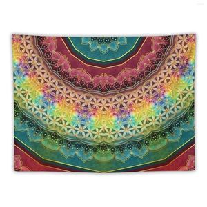 Tapisseries Breath of Life Mandala Tapestry Kawaii Rum Dekor Heminredare Väggmatta