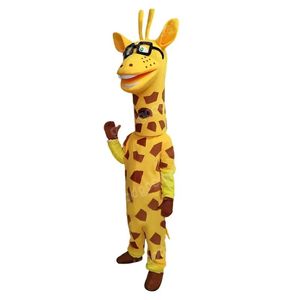Costumi della mascotte della giraffa di Natale Vestito da festa operato da Halloween Uomo Donna Personaggio dei cartoni animati Carnevale Natale Pubblicità Festa di compleanno Vestito