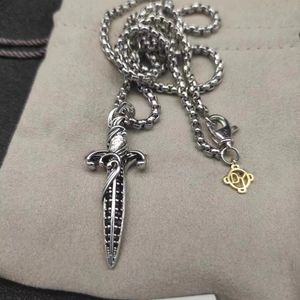 мужское ожерелье dy кулон ожерелье DY Ювелирные изделия серебро Ретро крест винтажные роскошные ювелирные цепочки для мужчин дизайнерские ожерелья день рождения для мальчиков вечерние рождественские подарки Gift4B7O