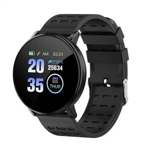 119 Plus Smartwatch Herzfrequenz Automatische Schlafüberwachung Blutdruck Sport Tracker Uhr für Android Ios Smartwatch