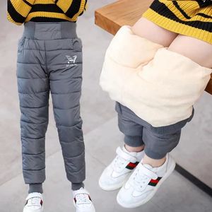 Trousers Warm Thicken Boys Girls Down Pants Winter Children High Quality Trousers Teens Boy Girl Down Trousers Kids Ski Down Padded Pants 231030
