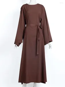 Ethnische Kleidung, muslimische Frau, Abaya, Übergröße, für Damen, maßgeschneiderte Anlasskleider für Abschlussball, Vintage-Druck, langes Kleid, Ramadan, marokkanischer Kaftan, Gürtel