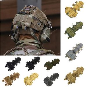 Custodia tattica MK2 Custodia per batteria per casco Airsoft Caccia Camo Custodia per batteria Combattimento militare Casco FAST Borse per equilibrio Sicurezza nello sport Caschi sportivi Fitness