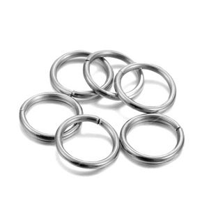 200pcs/Lot 4 5 6 8 10mm Stainless Steel Open Jump Rings Split Rings Connector For jewelry making Findings Accessories Supplies Jewelry MakingJewelry Findings