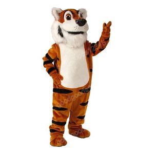 Julbrun tiger maskot kostymer halloween fancy party klänning män kvinnor tecknad karaktär karneval xmas reklam födelsedagsfest outfit