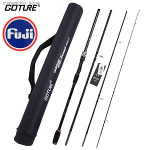Boat Fishing Rods Japan FUJI Guide Ring Fishing Rods 2.1m-3.6m Portable Carbon Spinning Casting Fishing Travel Rod M MH ML FAST Rod With Tube Bag Q231031