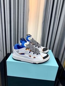 Perfect Nice Mężczyźni Kobiety Curb Sneakers Buty Perforowane panele paneli zamszowe nappa cielęcy biegacz sportowy sport