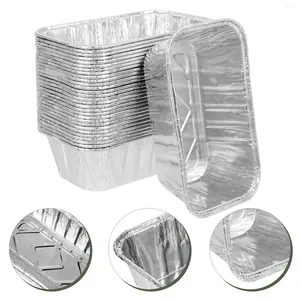 Take Out Containers 30 Pcs Tin Box Food Accessories Barbecue Disposable Aluminum Pans Foil Tray Cake Holders Bakeware BBQ Pizza