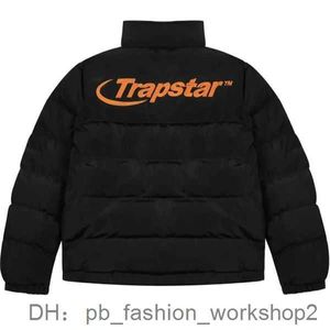 Mäns ner parkas Trapstar Puffer Jacket London Hyperdrive Technical Puffer Jacket - Black White Warm Mens Clothing New Men Top Trapstar Down Jacket 13 QEPM