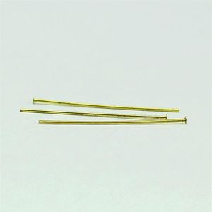 Beadsnice Gold Plated Brass Head Pin för smycken Making Flat Head Straight Pins Smycken Fynd Hela ID 12927226P