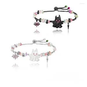 Link pulseiras carnaval festa série high end colorido pequeno fantasma artesanato doce legal demônio pulseira