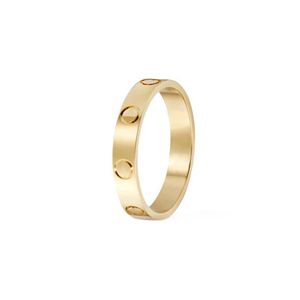 4mm Slim Love Wedding Band Ring per donna Uomo Acciaio al titanio 316L Cubic Zirconia Designer di gioielli Aneis Anel Bague Femme Classic D292q