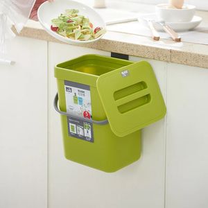 Waste Bins Kitchen Hanging Trash Can Household Cleaning Tool Bathroom Wastebasket Mini Dustbin Wall Mounted Home Bins Container Garbage Bin 231031