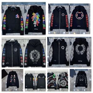 Mens Heartes Hoodies Sweatshirts Tasarımcı Erkek Kromları Hoodie Uzun Kollu Ceket Gevşek Kapşonlu Erkek Kadın Hip Hop Kış Büyük Boyutu Sokak Giyim