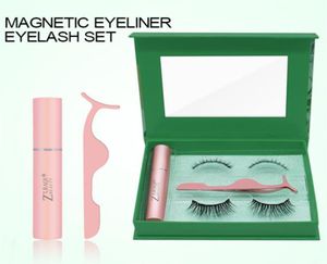 ePacket Luxury 5 Magnet 6D Eyelash Designer Eyelash Magnetic Liquid Eyeliner False Eyelashes Tweezer Set Waterproof Long Lasting G4000128