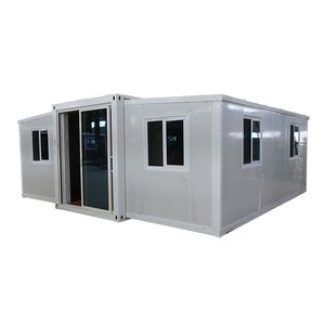 Double wing expansion folding house outdoor mobile integrated house