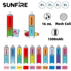 krystaliczny pasek Vape Puff 7000 Dostępowe Vapes E papierosy 1300 mAh Bateria 2% Pojemność 16 ml Zestaw przedpełniony strączkami vs