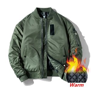 Jaquetas masculinas primavera outono militar bombardeiro jaqueta outwear piloto casaco casual beisebol varsity marca acolchoado início do inverno 231030