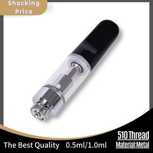 Hot Sell Ceramic Coil 0.5ml 1ml 510 Thread Cartridge C4 Thick Oil Empty Vape Cartridge