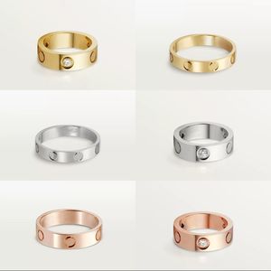 Luxury Ring Women Love Designer Rings Fashion Jewelry Wedding Bague Mens Rings Letter Grave Diamond Ring For Men Classical 3 Colors Famous Ornament ZB010