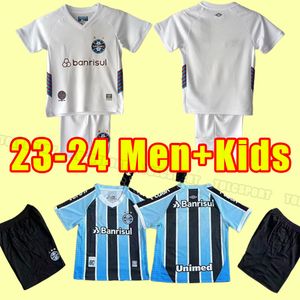 23 24 Gremio Soccer Jerseys D.Costa Guild Giuliano 2023 2024 Ramiro Geromel Luan Maicon Fernandinho Homens Mulher Criancas Football Shirts Home Away Men Kids Full Kit Kit Kit