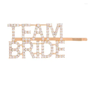 Party Decoration Hen Team Bride One Line Edge Clip och Wedding Hair Accessories Supplies