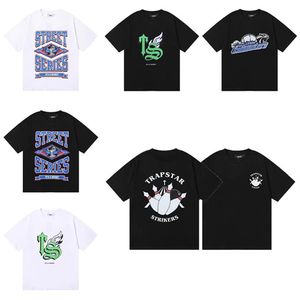 Trapstar Designer-T-Shirts für Herren, sportlich, kurzärmelig, locker, kragenlos, atmungsaktiv, lässig, Baumwolle, Größe S, M, L, XL2789