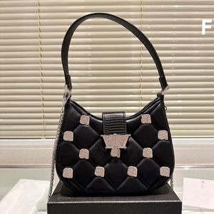 ファッションデザイナーバッグダワンクリスタルウォーターかわいいスーパーフィット秋風サイズ22x16cmハンドヘルドクロスボディバッグ